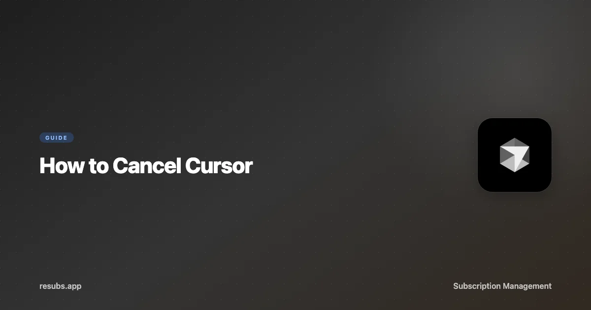 How to Cancel Cursor