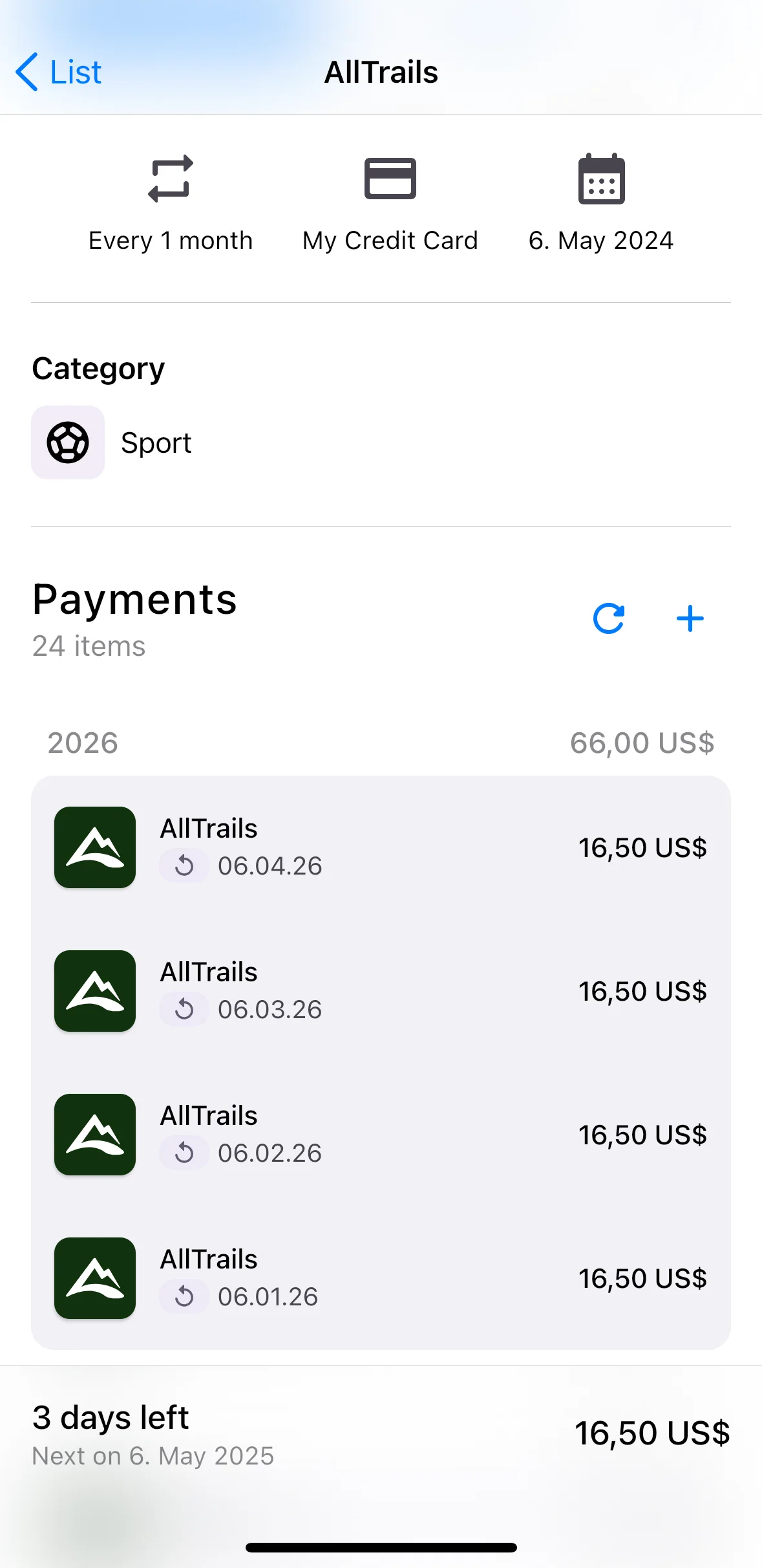 ReSubs app interface featuring subscription management and quick setup options